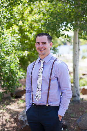 Modern Mountain Wedding in Arizona lakeside brian minson photography
