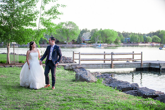 Modern Mountain Wedding in Arizona lakeside brian minson photography