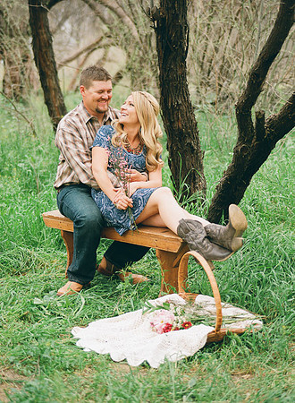 Desert Engagement Session Kodak Portra Minson Weddings Arziona
