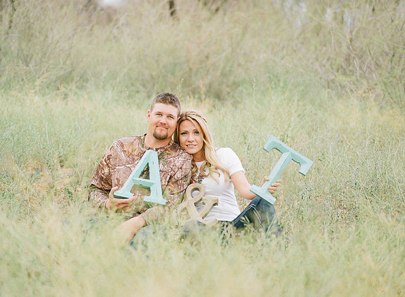 Desert Engagement Session Kodak Portra Minson Weddings Arziona
