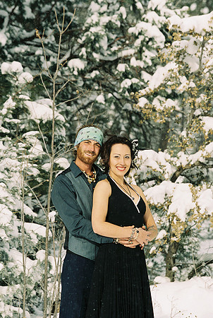 Snow Wedding Bride Kodak Pentax 645n Canon Portra Ektar MinsonWe