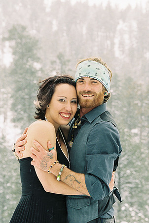 Snow Wedding Bride Kodak Pentax 645n Canon Portra Ektar MinsonWe