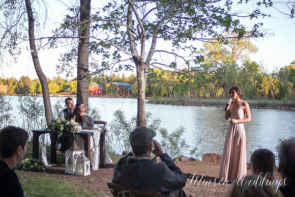 Modern rustic outdoor forrest mountian lake wedding arizona lasy oak resort brian minson photography