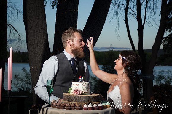 Modern rustic outdoor forrest mountian lake wedding arizona lasy oak resort brian minson photography