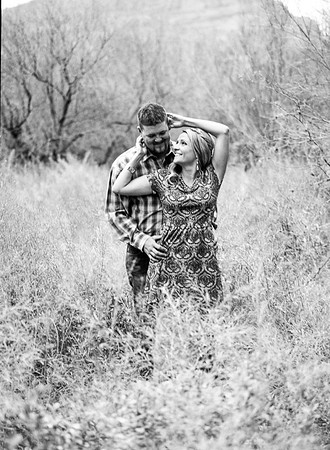 Desert Engagement Session Kodak Portra Minson Weddings Arziona