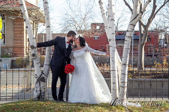 Aszia and Christian Billings Montana Old Train Station Depot Winter Wedding Brian Minson PHotography
