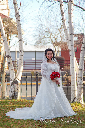 Aszia and Christian Billings Montana Old Train Station Depot Winter Wedding Brian Minson PHotography