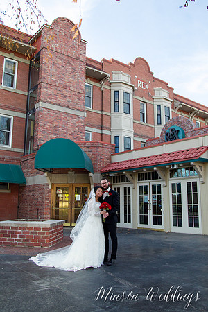 Aszia and Christian Billings Montana Old Train Station Depot Winter Wedding Brian Minson PHotography