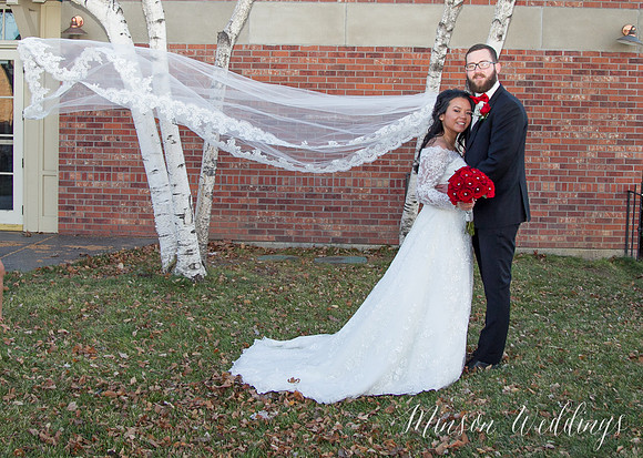 Aszia and Christian Billings Montana Old Train Station Depot Winter Wedding Brian Minson PHotography