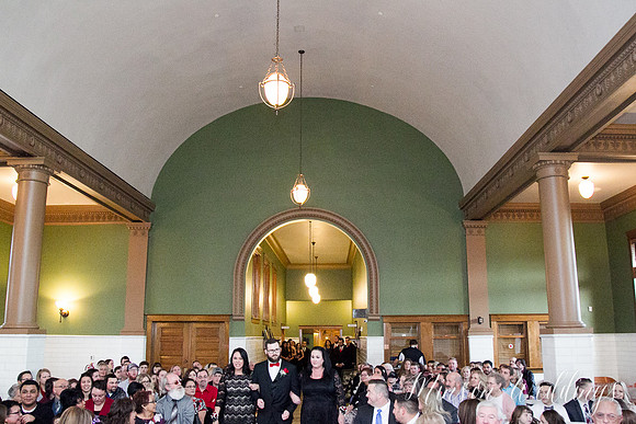Aszia and Christian Billings Montana Old Train Station Depot Winter Wedding Brian Minson PHotography