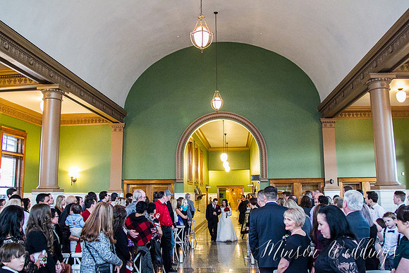 Aszia and Christian Billings Montana Old Train Station Depot Winter Wedding Brian Minson PHotography