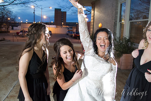 Aszia and Christian Billings Montana Old Train Station Depot Winter Wedding Brian Minson PHotography