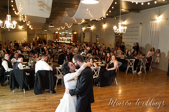 Aszia and Christian Billings Montana Old Train Station Depot Winter Wedding Brian Minson PHotography