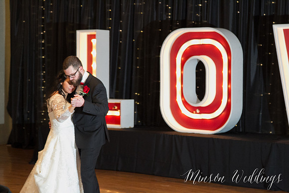 Aszia and Christian Billings Montana Old Train Station Depot Winter Wedding Brian Minson PHotography