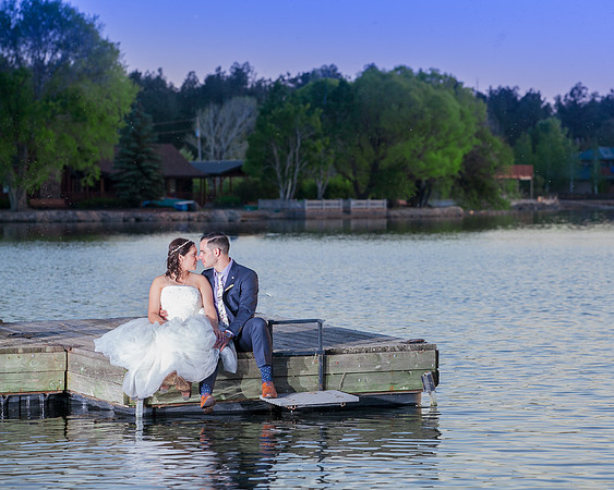 Modern Mountain Wedding in Arizona lakeside brian minson photography