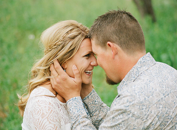 Desert Engagement Session Kodak Portra Minson Weddings Arziona