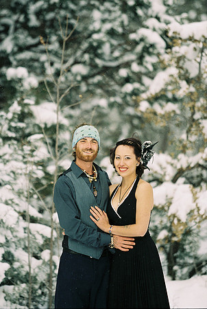 Snow Wedding Bride Kodak Pentax 645n Canon Portra Ektar MinsonWe