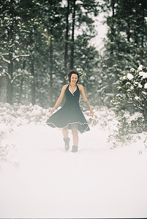Snow Wedding Bride Kodak Pentax 645n Canon Portra Ektar MinsonWe