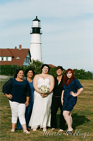 Cape Elizabeth lighthouse Maine wedding beach