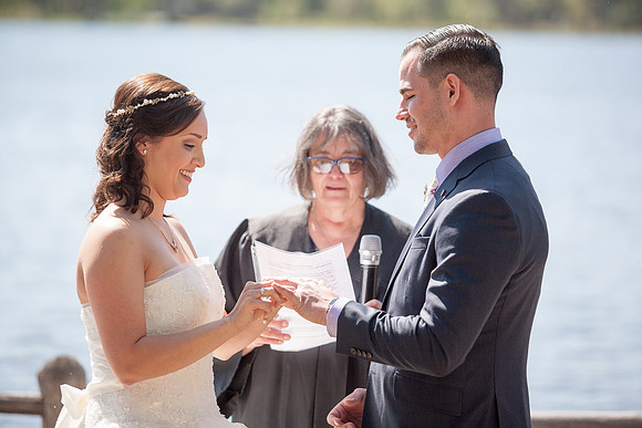 Modern Mountain Wedding in Arizona lakeside brian minson photography