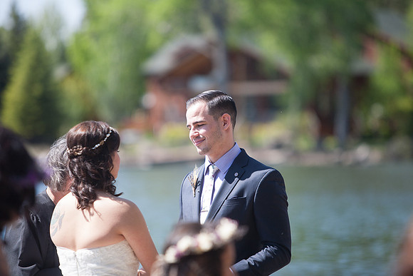 Modern Mountain Wedding in Arizona lakeside brian minson photography