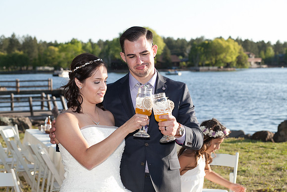 Modern Mountain Wedding in Arizona lakeside brian minson photography