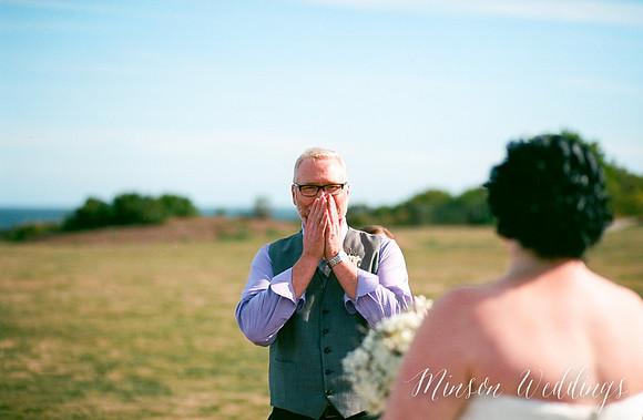 Cape Elizabeth lighthouse Maine wedding beach
