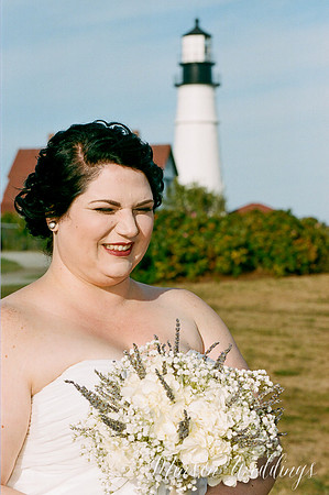 Cape Elizabeth lighthouse Maine wedding beach