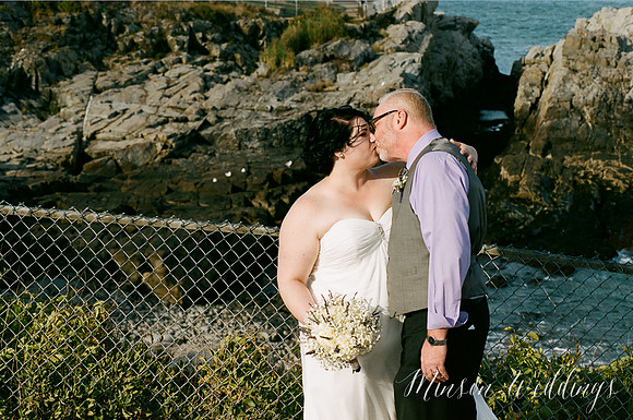 Cape Elizabeth lighthouse Maine wedding beach